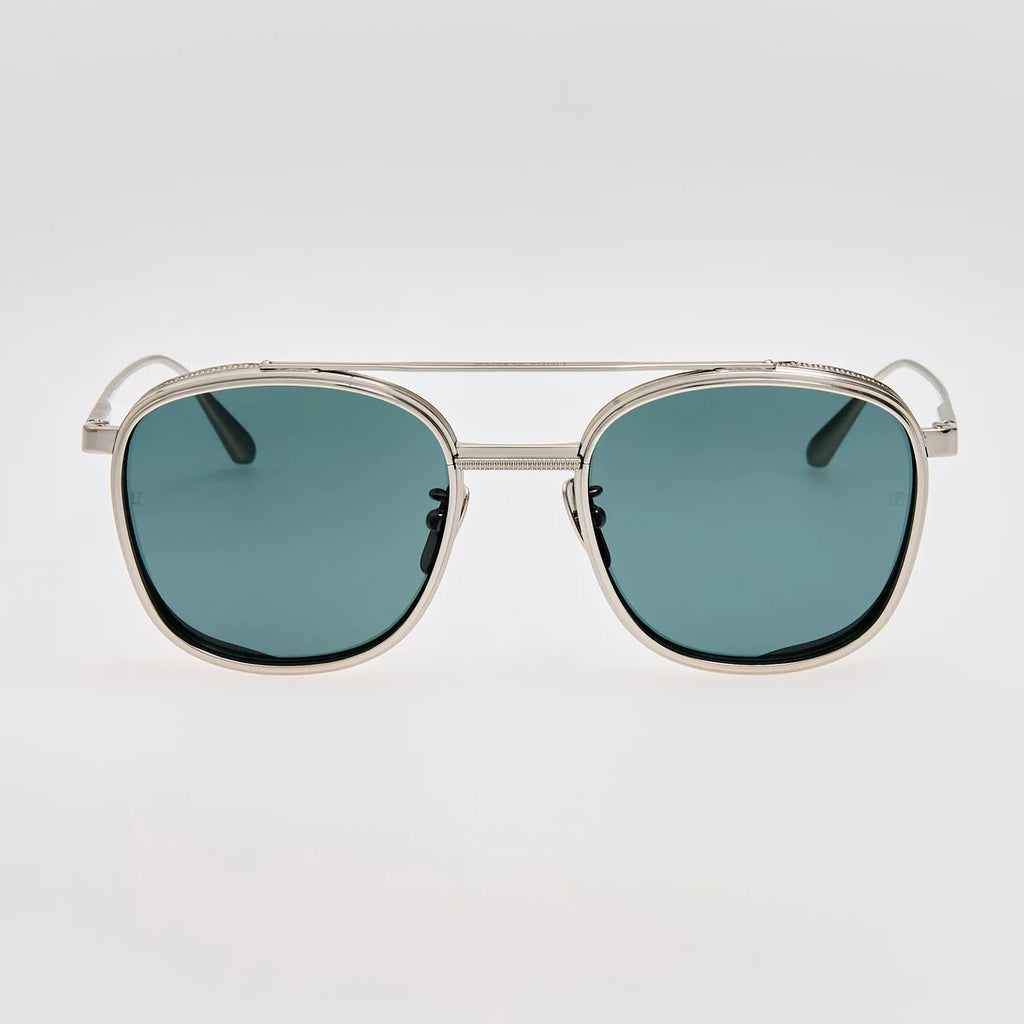 Varo Sunglasses in Green and White Gold