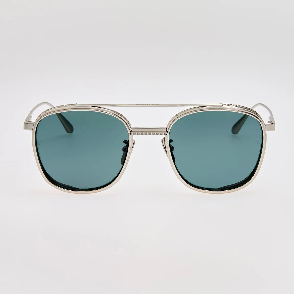 Varo Sunglasses in Green and White Gold