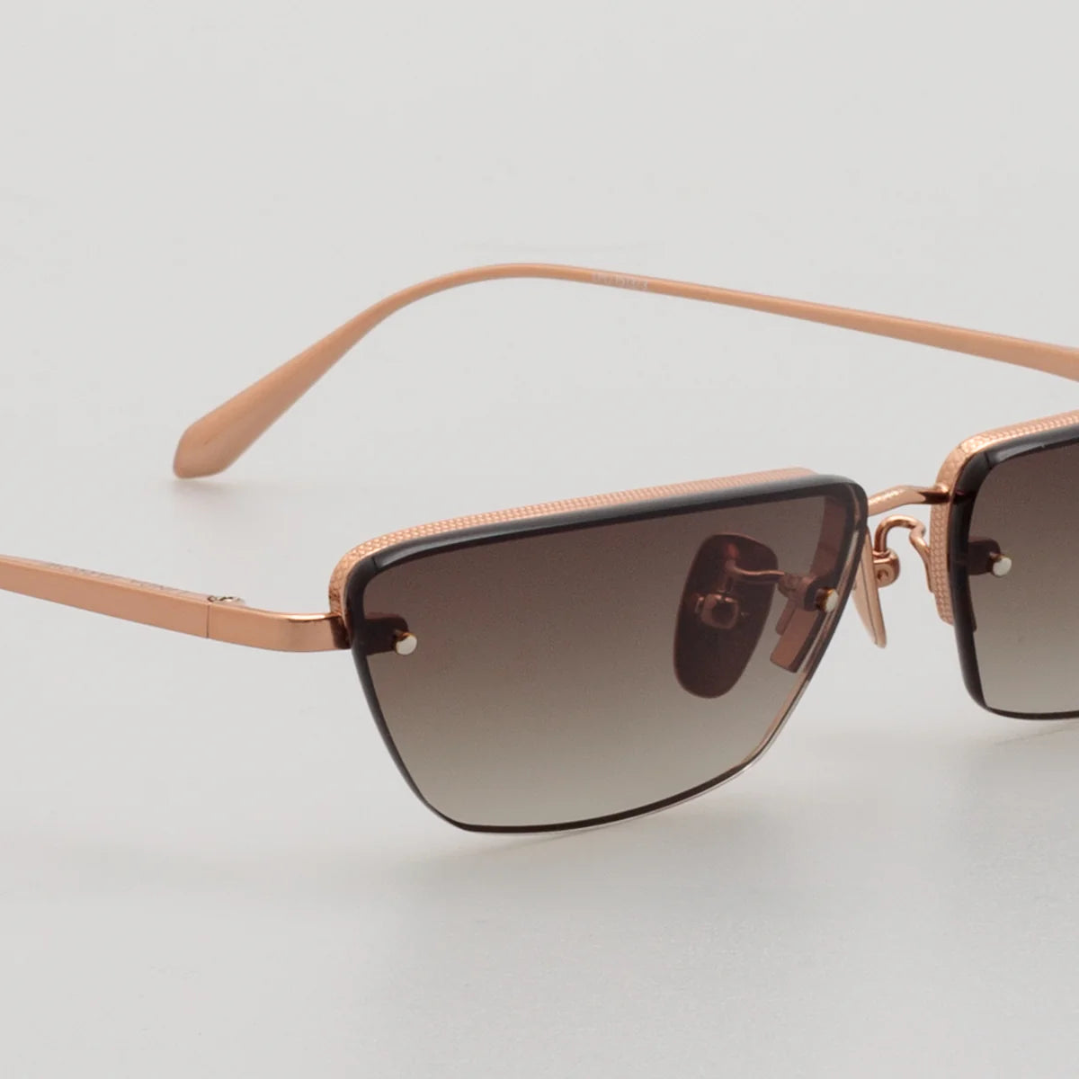 Cleo Cat Eye Sunglasses in 18K Rose Gold