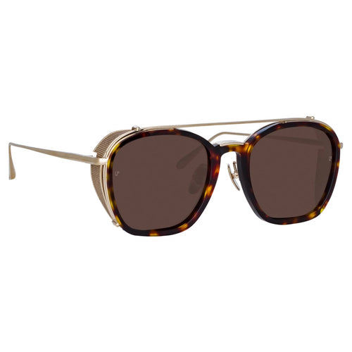 Aston Square Sunglasses in Light Gold