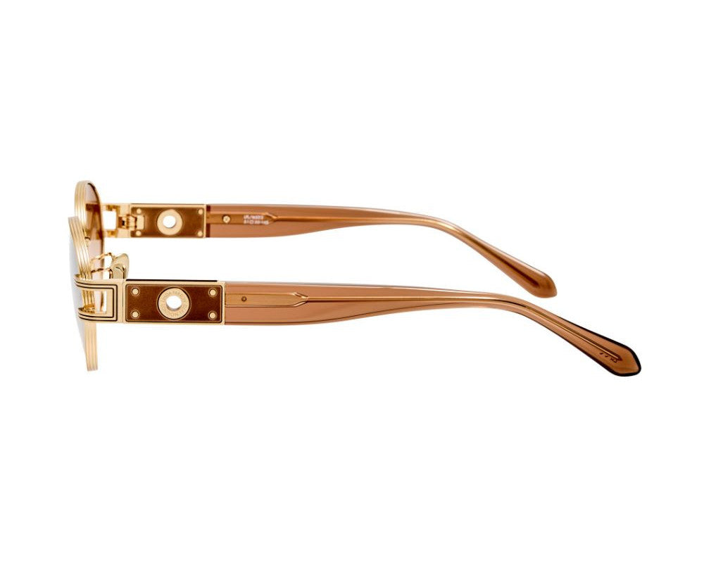 Phoebe Sunglasses in Light Gold