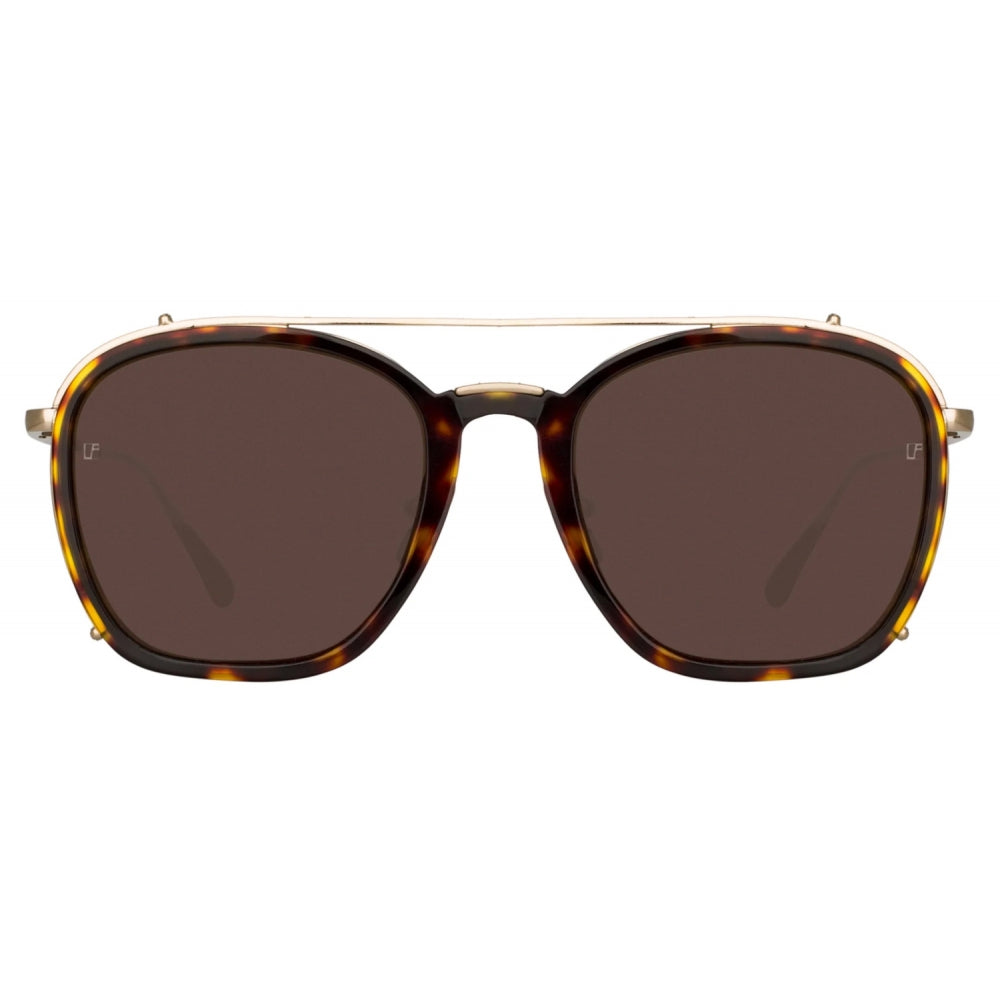 Aston Square Sunglasses in Light Gold