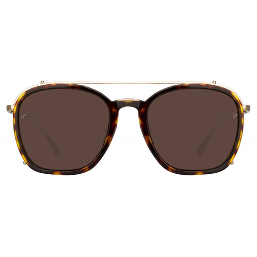 Aston Square Sunglasses in Light Gold