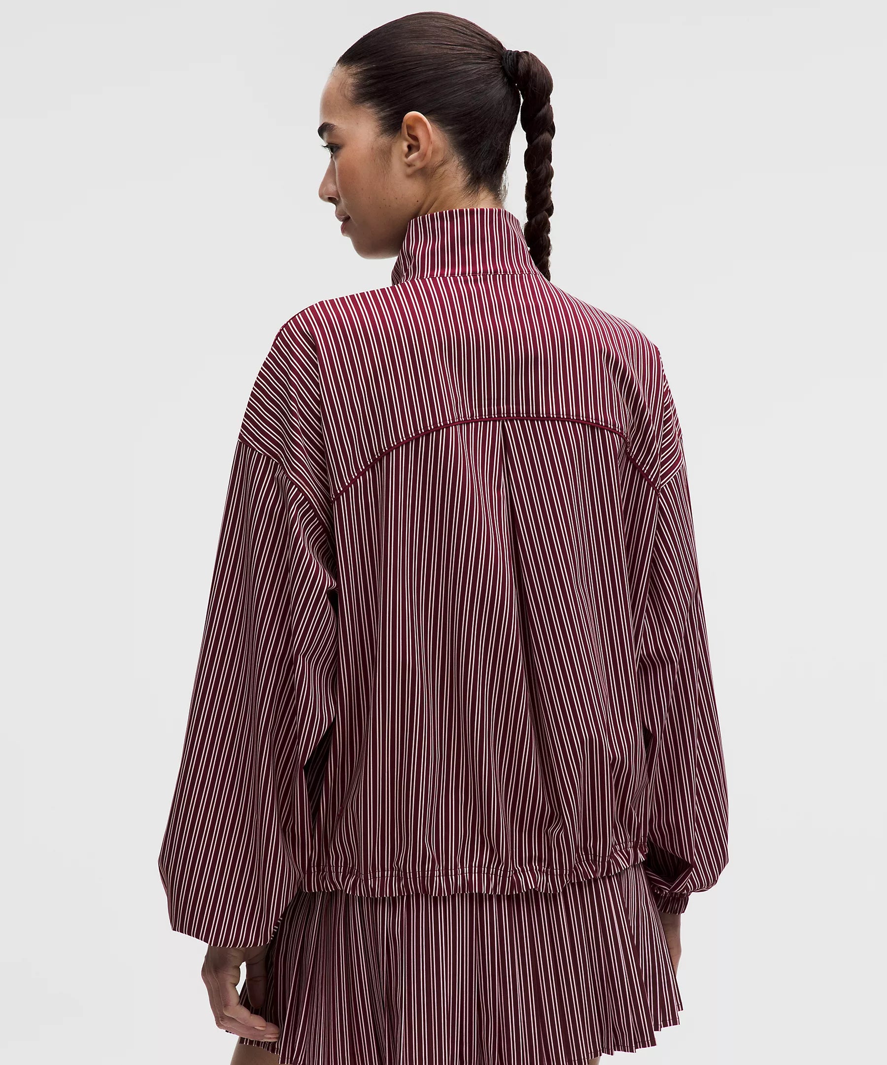 UV-Protective Oversized Tennis Jacket