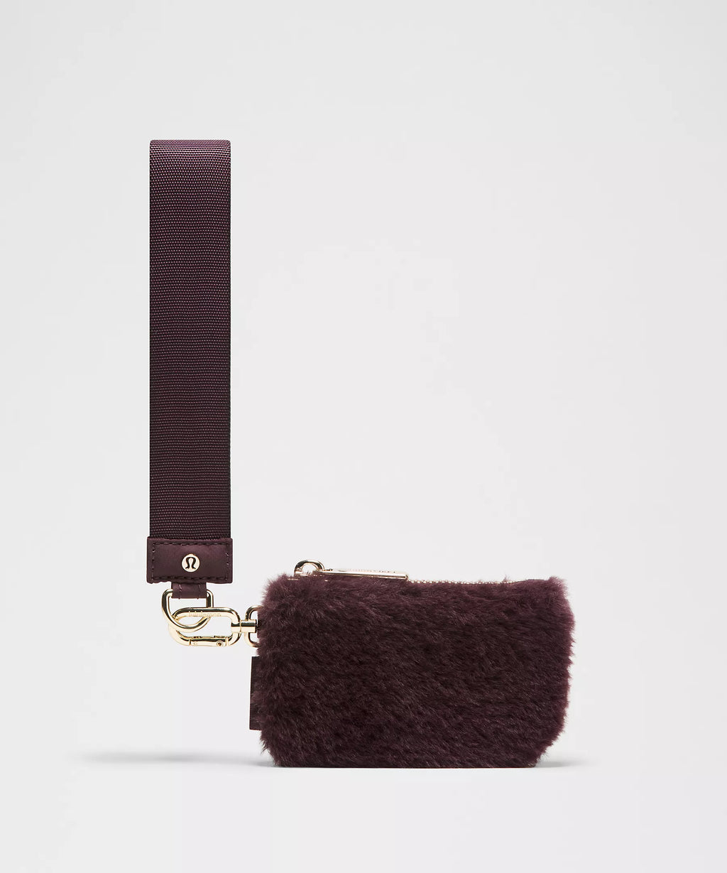 Dual Pouch Wristlet *Plush Fleece